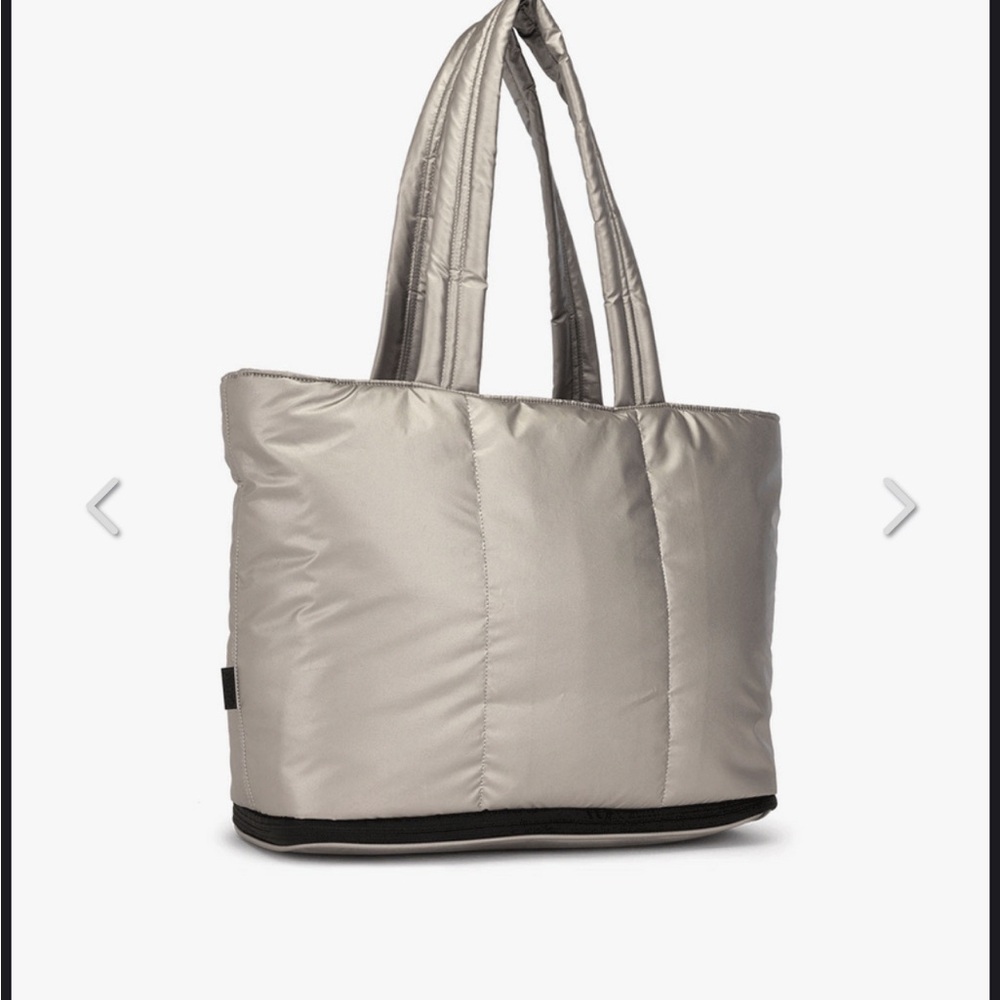 Calpak Luka Expandable Laptop Tote in Gunmetal